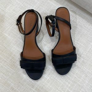 Black Coach 7.5 size sandals